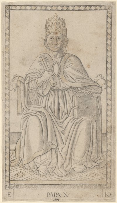 papai (papa) de Master of the E Series Tarocchi