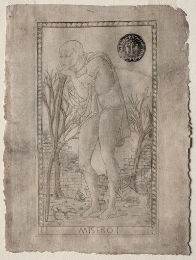 Cartas de tarô, antes de 1467. de Master of the E Series Tarocchi