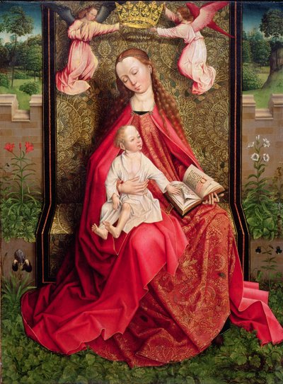 Virgem e o Menino de Master of the Embroidered Foliage