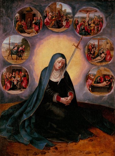 A Virgem das Sete Dores de Master of the Female Half Lengths