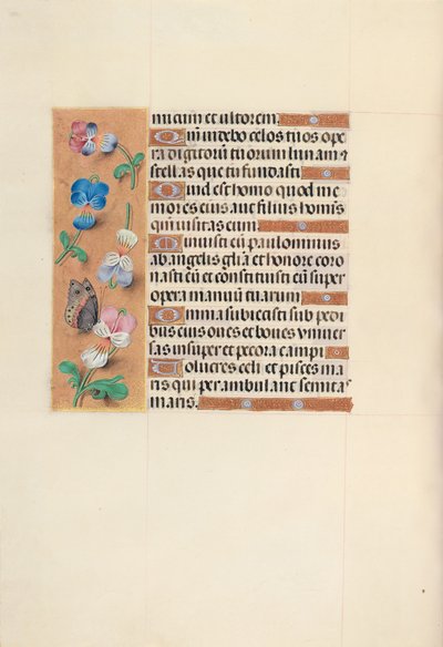 Horas da rainha Isabel, a Católica, rainha de Espanha:  Fol. 100v de Master of the First Prayerbook of Maximillian
