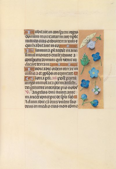 Horas da rainha Isabel, a católica, rainha da Espanha: Fol. 110r, c. 1500. de Master of the First Prayerbook of Maximillian