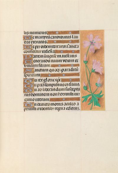 Horas da rainha Isabel, a católica, rainha da Espanha: Fol. 113r, c. 1500. de Master of the First Prayerbook of Maximillian