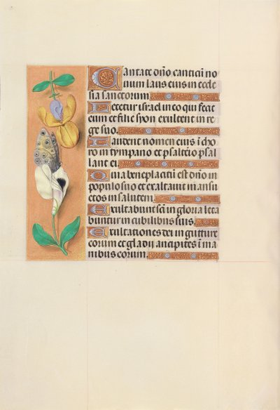 Horas da rainha Isabel, a católica, rainha da Espanha: Fol. 121v, c. 1500. de Master of the First Prayerbook of Maximillian
