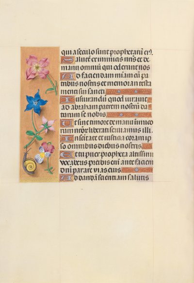 Horas da rainha Isabel, a católica, rainha da Espanha: Fol. 123v, c. 1500. de Master of the First Prayerbook of Maximillian