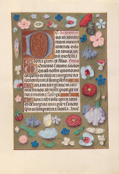 Horas da rainha Isabel, a católica, rainha da Espanha: Fol. 127r, c. 1500. de Master of the First Prayerbook of Maximillian