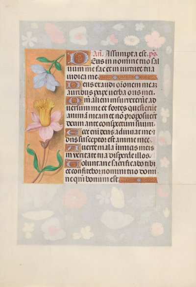 Horas da rainha Isabel, a católica, rainha da Espanha: Fol. 127v, c. 1500. de Master of the First Prayerbook of Maximillian