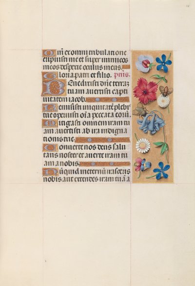Horas da rainha Isabel, a católica, rainha da Espanha: Fol. 128r, c. 1500. de Master of the First Prayerbook of Maximillian