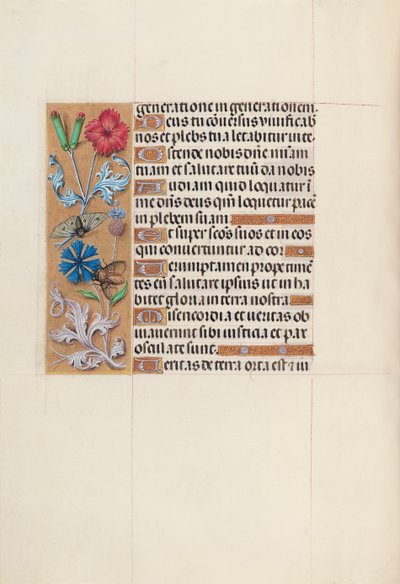 Horas da rainha Isabel, a católica, rainha da Espanha: Fol. 128v, c. 1500. de Master of the First Prayerbook of Maximillian