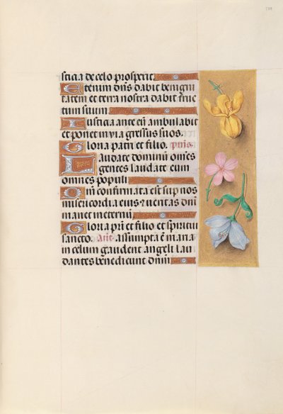 Horas da rainha Isabel, a católica, rainha da Espanha: Fol. 129r, c. 1500. de Master of the First Prayerbook of Maximillian