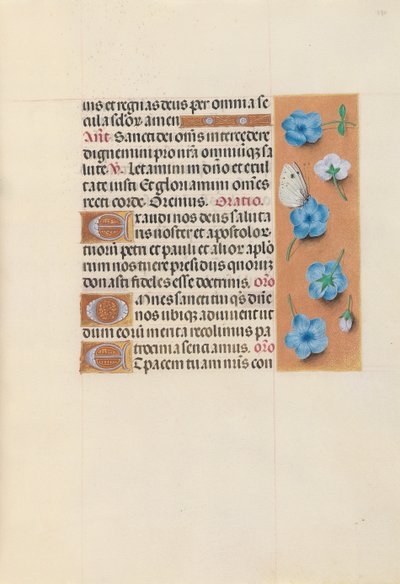 Horas da rainha Isabel, a católica, rainha da Espanha: Fol. 130r, c. 1500. de Master of the First Prayerbook of Maximillian