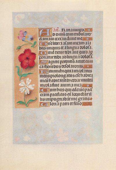 Horas da rainha Isabel, a católica, rainha da Espanha: Fol. 132v, c. 1500. de Master of the First Prayerbook of Maximillian