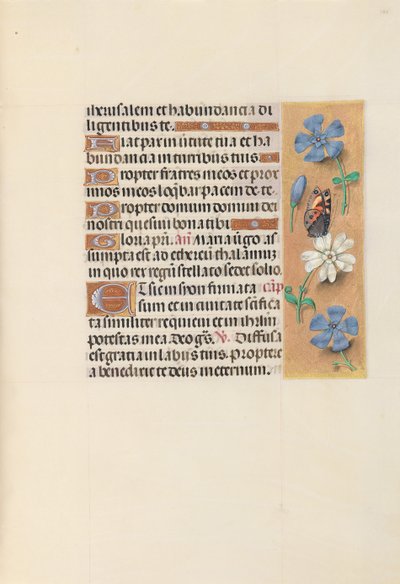 Horas da rainha Isabel, a católica, rainha da Espanha: Fol. 134r, c. 1500. de Master of the First Prayerbook of Maximillian