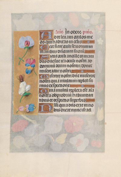 Horas da rainha Isabel, a católica, rainha da Espanha: Fol. 137v, c. 1500. de Master of the First Prayerbook of Maximillian