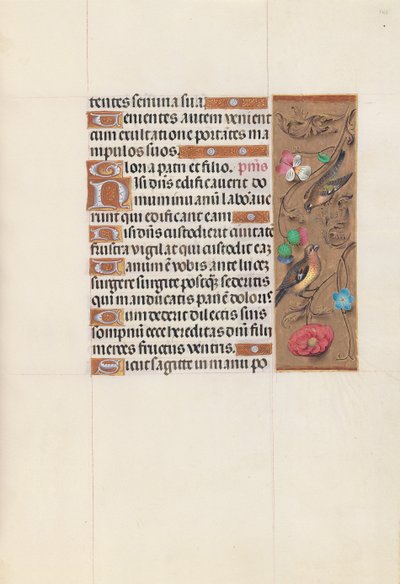 Horas da Rainha Isabel, a Católica, Rainha da Espanha: Fol. 143r, c. 1500. de Master of the First Prayerbook of Maximillian