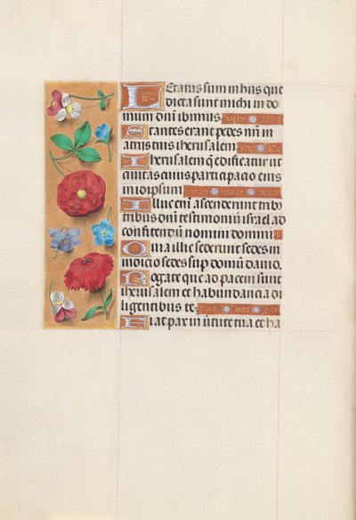 Horas da rainha Isabel, a católica, rainha da Espanha: Fol. 148v, c. 1500. de Master of the First Prayerbook of Maximillian