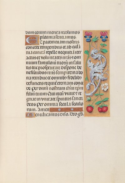 Horas da rainha Isabel, a católica, rainha da Espanha: Fol. 153r, c. 1500. de Master of the First Prayerbook of Maximillian