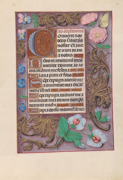 Horas da rainha Isabel, a católica, rainha da Espanha: Fol. 155r, c. 1500. de Master of the First Prayerbook of Maximillian