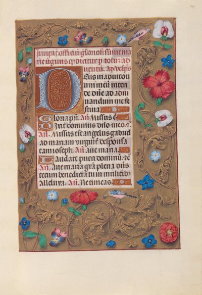 Horas da rainha Isabel, a católica, rainha da Espanha: Fol. 160r, c. 1500. de Master of the First Prayerbook of Maximillian