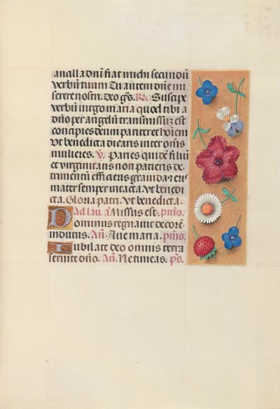 Horas da rainha Isabel, a católica, rainha da Espanha: Fol. 164r, c. 1500. de Master of the First Prayerbook of Maximillian