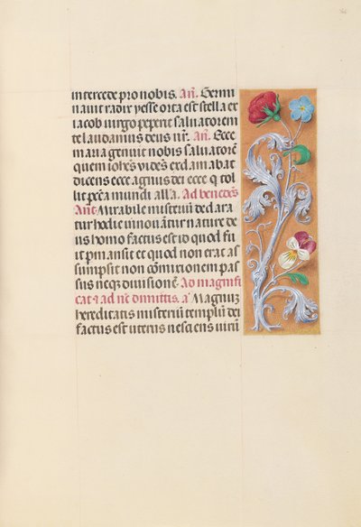 Horas da rainha Isabel, a católica, rainha da Espanha: Fol. 166r, c. 1500. de Master of the First Prayerbook of Maximillian
