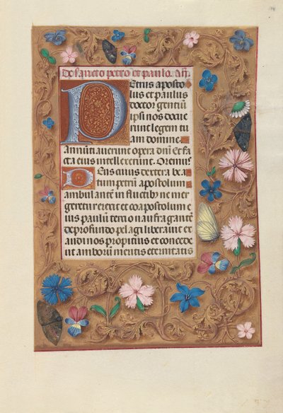 Horas da rainha Isabel, a católica, rainha da Espanha: Fol. 174r, c. 1500. de Master of the First Prayerbook of Maximillian