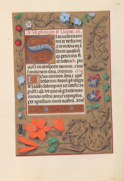 Horas da rainha Isabel, a católica, rainha da Espanha: Fol. 176r, c. 1500. de Master of the First Prayerbook of Maximillian