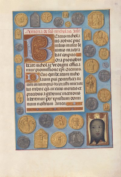 Horas da rainha Isabel, a católica, rainha da Espanha: Fol. 184r, c. 1500. de Master of the First Prayerbook of Maximillian