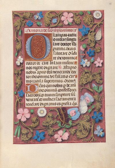 Horas da rainha Isabel, a católica, rainha da Espanha: Fol. 186r, c. 1500. de Master of the First Prayerbook of Maximillian