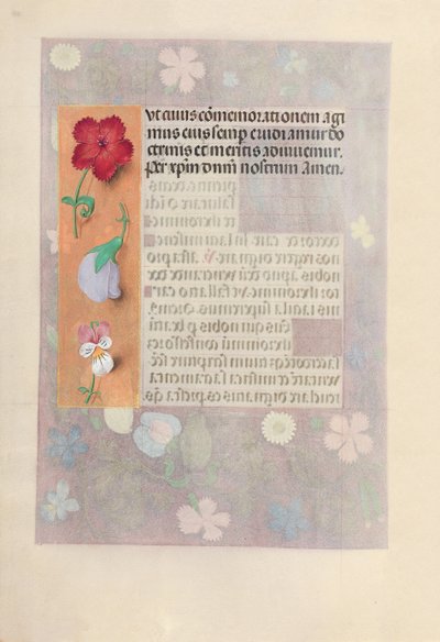 Horas da rainha Isabel, a católica, rainha da Espanha: Fol. 186v, c. 1500. de Master of the First Prayerbook of Maximillian