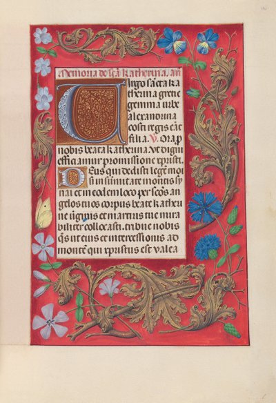 Horas da rainha Isabel, a católica, rainha da Espanha: Fol. 190r, c. 1500. de Master of the First Prayerbook of Maximillian