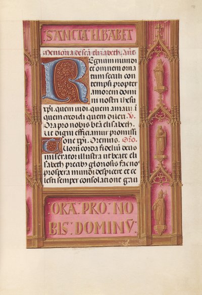 Horas da rainha Isabel, a católica, rainha da Espanha: Fol. 198r, c. 1500. de Master of the First Prayerbook of Maximillian