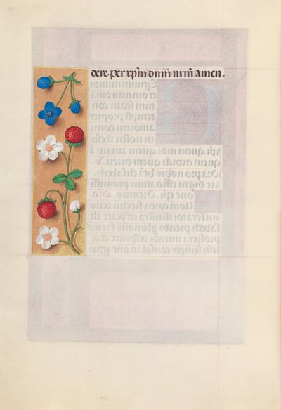 Horas da rainha Isabel, a católica, rainha da Espanha: Fol. 198v, c. 1500. de Master of the First Prayerbook of Maximillian