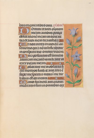 Horas da rainha Isabel, a católica, rainha da Espanha: Fol. 209r, c. 1500. de Master of the First Prayerbook of Maximillian