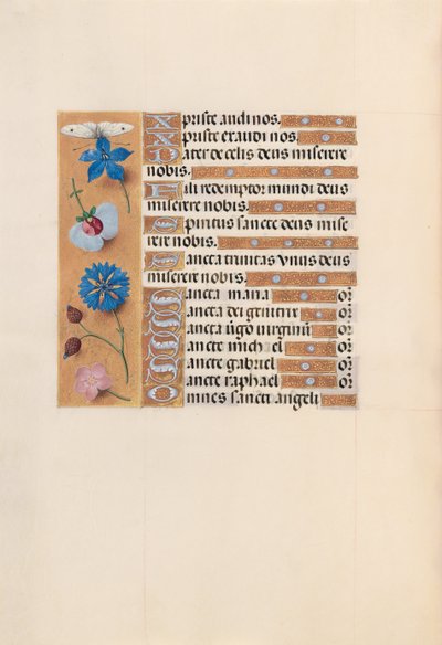 Horas da rainha Isabel, a católica, rainha da Espanha: Fol. 210v, c. 1500. de Master of the First Prayerbook of Maximillian
