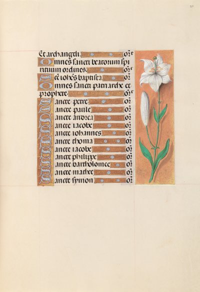 Horas da rainha Isabel, a católica, rainha da Espanha: Fol. 211r, c. 1500. de Master of the First Prayerbook of Maximillian