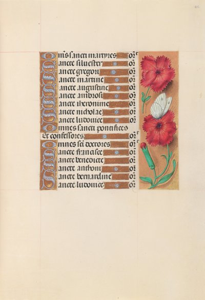 Horas da rainha Isabel, a católica, rainha da Espanha: Fol. 212r, c. 1500. de Master of the First Prayerbook of Maximillian