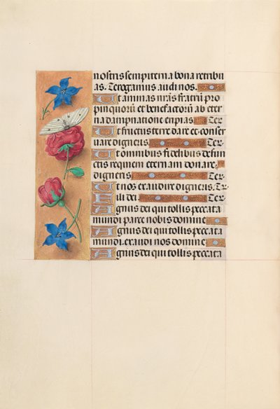 Horas da rainha Isabel, a católica, rainha da Espanha: Fol. 214v, c. 1500. de Master of the First Prayerbook of Maximillian