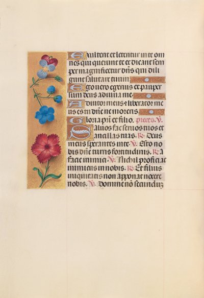Horas da rainha Isabel, a católica, rainha da Espanha: Fol. 215v, c. 1500. de Master of the First Prayerbook of Maximillian