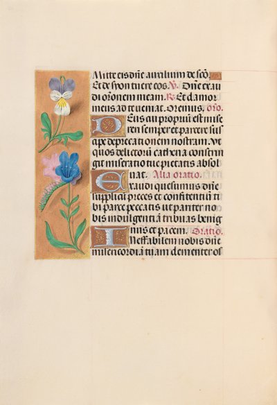 Horas da rainha Isabel, a católica, rainha da Espanha: Fol. 216v, c. 1500. de Master of the First Prayerbook of Maximillian