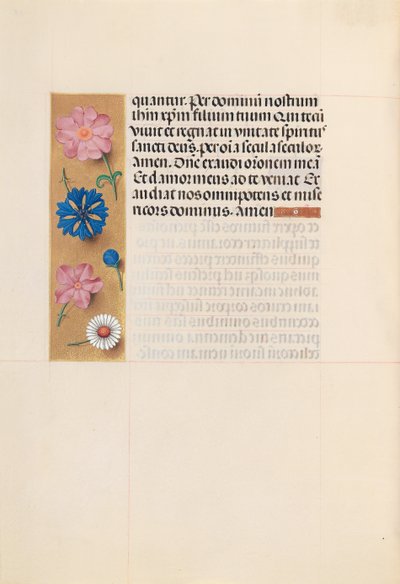 Horas da rainha Isabel, a católica, rainha da Espanha: Fol. 218v, Escritório dos Mortos, c. 1500. de Master of the First Prayerbook of Maximillian