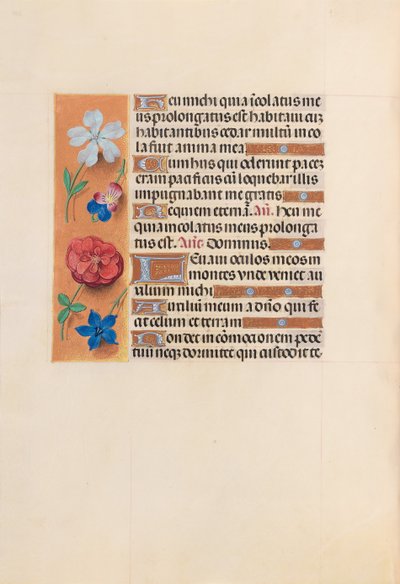 Horas da rainha Isabel, a católica, rainha da Espanha: Fol. 221v, c. 1500. de Master of the First Prayerbook of Maximillian