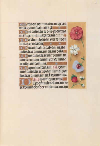 Horas da rainha Isabel, a católica, rainha da Espanha: Fol. 222r, c. 1500. de Master of the First Prayerbook of Maximillian