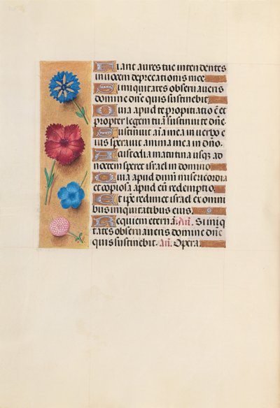 Horas da rainha Isabel, a católica, rainha da Espanha: Fol. 222v, c. 1500. de Master of the First Prayerbook of Maximillian