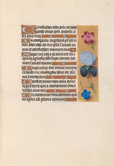 Horas da rainha Isabel, a católica, rainha da Espanha: Fol. 223r, c. 1500. de Master of the First Prayerbook of Maximillian