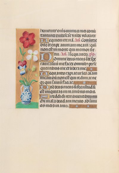 Horas da rainha Isabel, a católica, rainha da Espanha: Fol. 229v, c. 1500. de Master of the First Prayerbook of Maximillian