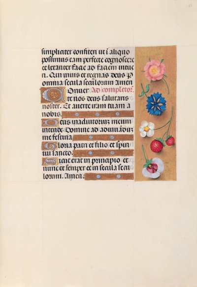 Horas da rainha Isabel, a católica, rainha da Espanha: Fol. 22r, c. 1500. de Master of the First Prayerbook of Maximillian