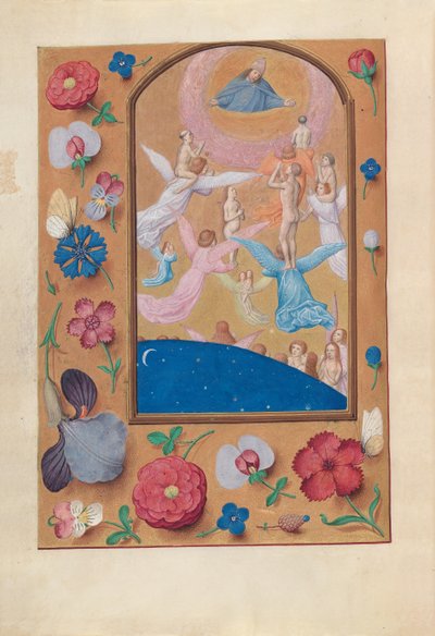 Horas da rainha Isabel, a católica, rainha da Espanha: Fol. 24v, Almas dos Salvos, c. 1500. de Master of the First Prayerbook of Maximillian