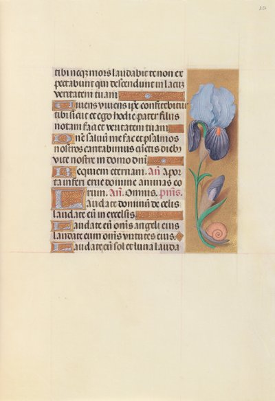 Horas da rainha Isabel, a católica, rainha da Espanha: Fol. 252r, c. 1500. de Master of the First Prayerbook of Maximillian