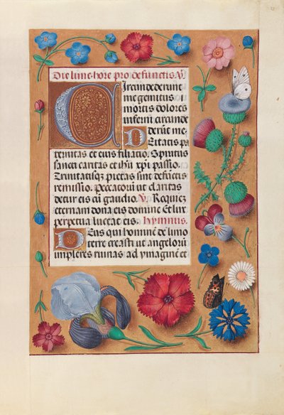 Horas da rainha Isabel, a católica, rainha da Espanha: Fol. 25r, c. 1500. de Master of the First Prayerbook of Maximillian